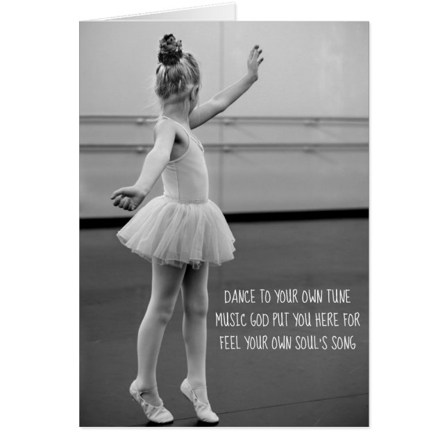 Young Dancer Card - Haiku Verse (Voorkant)