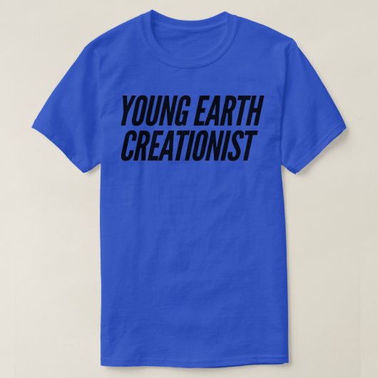 Young Earth Creationist T-shirt (Design voorkant)