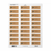 Young Eastern Garter Snake Address Label (Full Sheet)