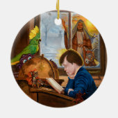 Young Ebeneezer Keramisch Ornament (Achterkant)