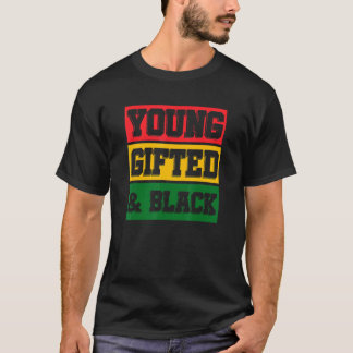 Young Ed en Black African Roots Black History Mon T-shirt