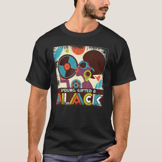Young Ed en Black Retro I M Black History T-shirt (Voorkant)
