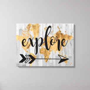 Young Explorer V Canvas Afdruk