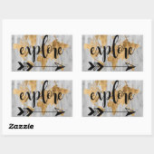 Young Explorer V Rechthoekige Sticker (Vel)