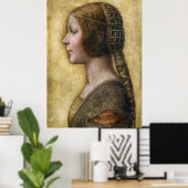 Young Fiancée (1495). Geschilderd door Leonardo da Poster (Thuiskantoor)