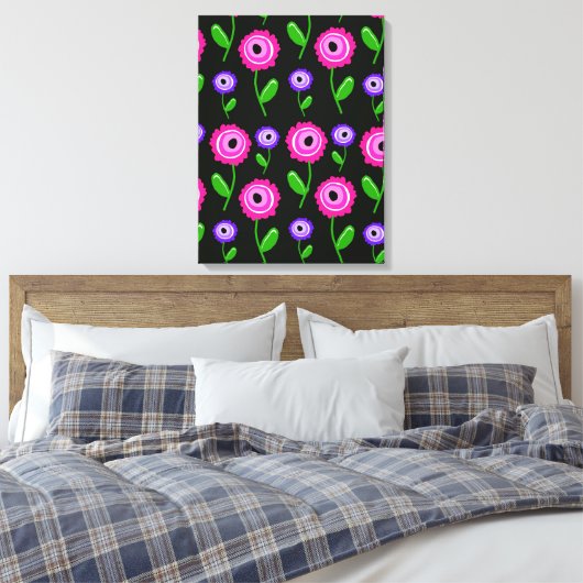 Young Florals Canvas Afdruk (Insitu (Slaapkamer))