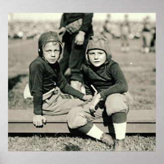 Young Football Fans 1920 Poster