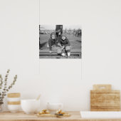 Young Football Players, 1925 Poster (Keuken)