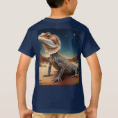 Young Frill-necked Lizard Wildlife Scene T-shirt (Achterkant)