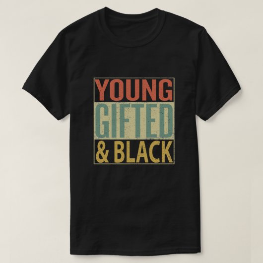 Young Gifted and Black Essential T-shirt (Design voorkant)