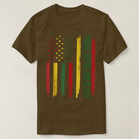 Young Gifted and Black History Month African Ameri T-shirt (Design voorkant)