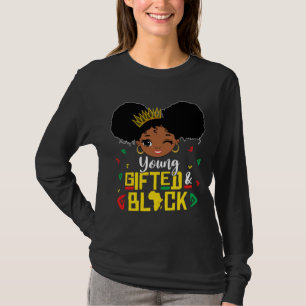 Young Gifted and Black Little Black Queen Melanin T-shirt