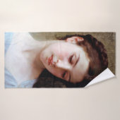 Young Girl, Bouguereau Badhanddoek (Badhanddoek)