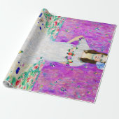 Young Girl, Gustav Klimt Cadeaupapier (Uitgerold)