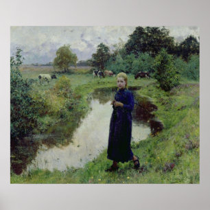 Young Girl in de Fields, Poster