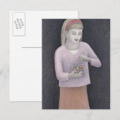 Young Girl met Sweets 2007 Briefkaart (Voorkant / Achterkant)