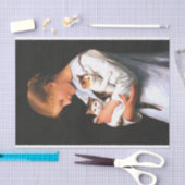 Young Girl met twee katten Tissuepapier (Craft)