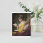 Young Girl Reading, c.1776 Briefkaart (Staand voorkant)