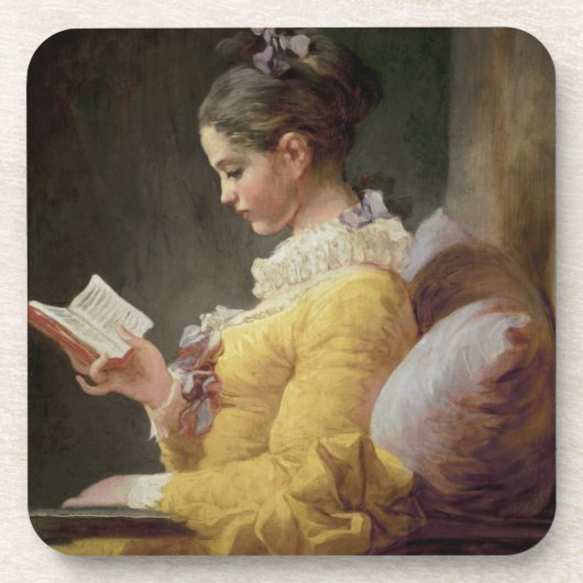Young Girl Reading, c.1776 Drankjes Onderzetter (Voorkant)