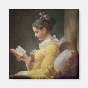 Young Girl Reading, c.1776 Magneet