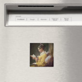 Young Girl Reading, c.1776 Magneet (Insitu (Vaatwasser))