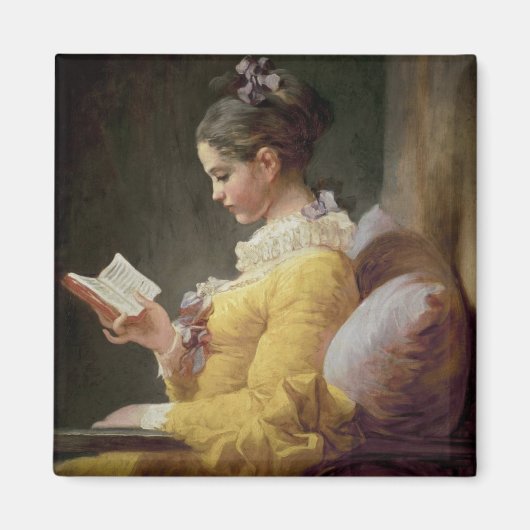 Young Girl Reading, c.1776 Magneet (Voorkant)