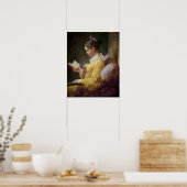 Young Girl Reading, c.1776 Poster (Keuken)