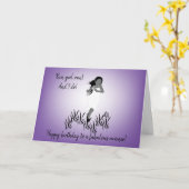 Young Girl Runner met stromend haar Kaart (Gele Bloem)