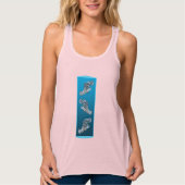 Young Grouper - Design gradient blue background |  Tanktop (Voorkant)