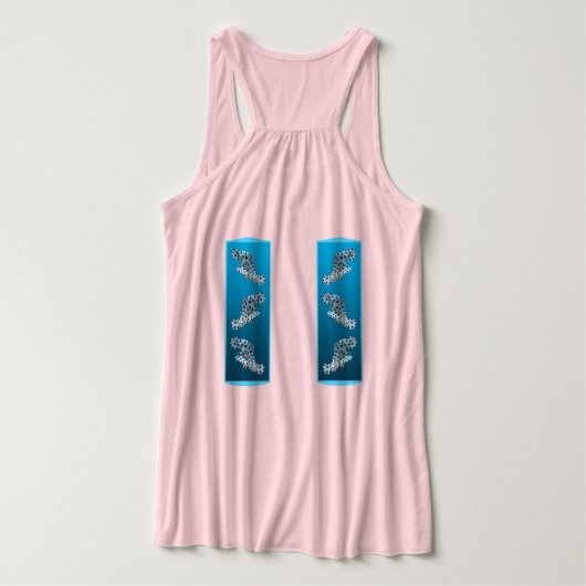 Young Grouper - Design gradient blue background |  Tanktop (Design achterkant)