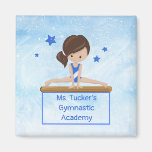 Young Gymnast Academy School Class Custom Winter Magneet