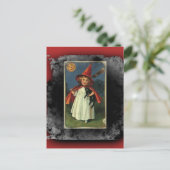  Young Halloween Witch Briefkaart (Staand voorkant)