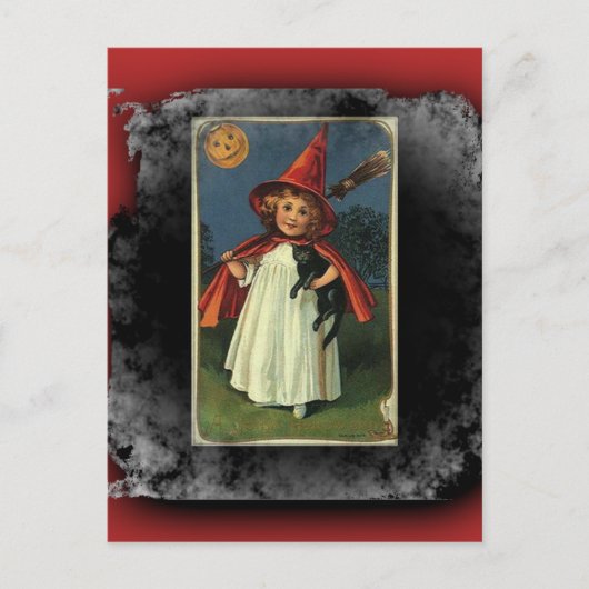  Young Halloween Witch Briefkaart (Voorkant)