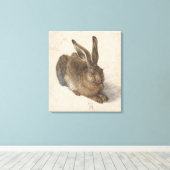 Young Hare Albrecht Durer Canvas Afdruk (Insitu (Houten vloer))