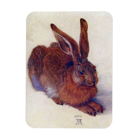 Young Hare by Albrecht Durer, Renaissance Fine Art Magneet (Verticaal)