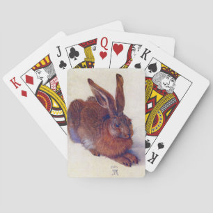 Young Hare by Albrecht Durer, Renaissance Fine Art Pokerkaarten