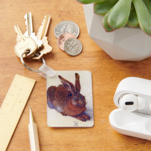 Young Hare by Albrecht Durer, Renaissance Fine Art Sleutelhanger