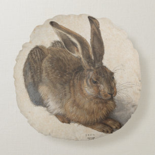 Young Hare by Albrecht Durer Rond Kussen