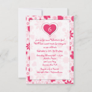 Young Heart Birthday Valentijns Party Invitation Kaart