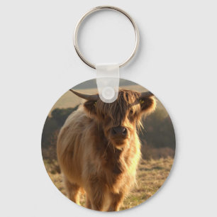 Young Highland Cow Sleutelhanger