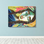 Young Indian Woman Canvas Afdruk (Insitu (Houten vloer))