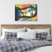 Young Indian Woman Canvas Afdruk (Insitu (Slaapkamer))