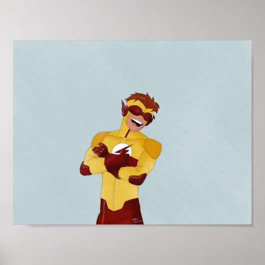 Young Justice Wally West Poster (Voorkant)