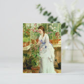Young Lady in a Conservatory Briefkaart (Staand voorkant)