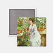 Young Lady in a Conservatory Magneet (Voorkant / Achterkant)