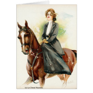 Young Lady Riding Sidesaddle