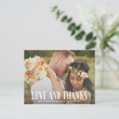 Young Love | Huwelijk Dank u Briefkaart (Staand voorkant)