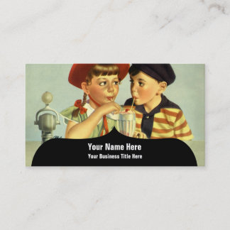 Young Lovers Illustration Visitekaartje