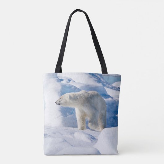 Young Male Polar Beer Tote Bag (Achterkant)