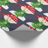 Young Man met Weed Bouquet Personalized Cadeaupapier (Hoek)